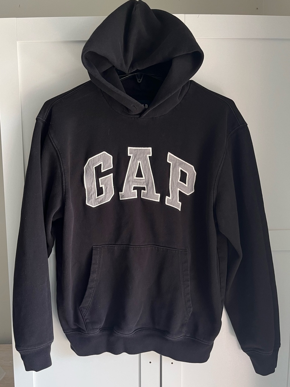 GAP Black gray Pullover Hoodie sweatshirt, small cotton